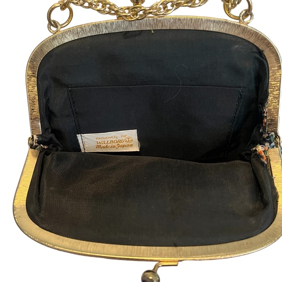 Vintage 60s Walborg mini floral tapestry evening bag - Picture 14 of 14